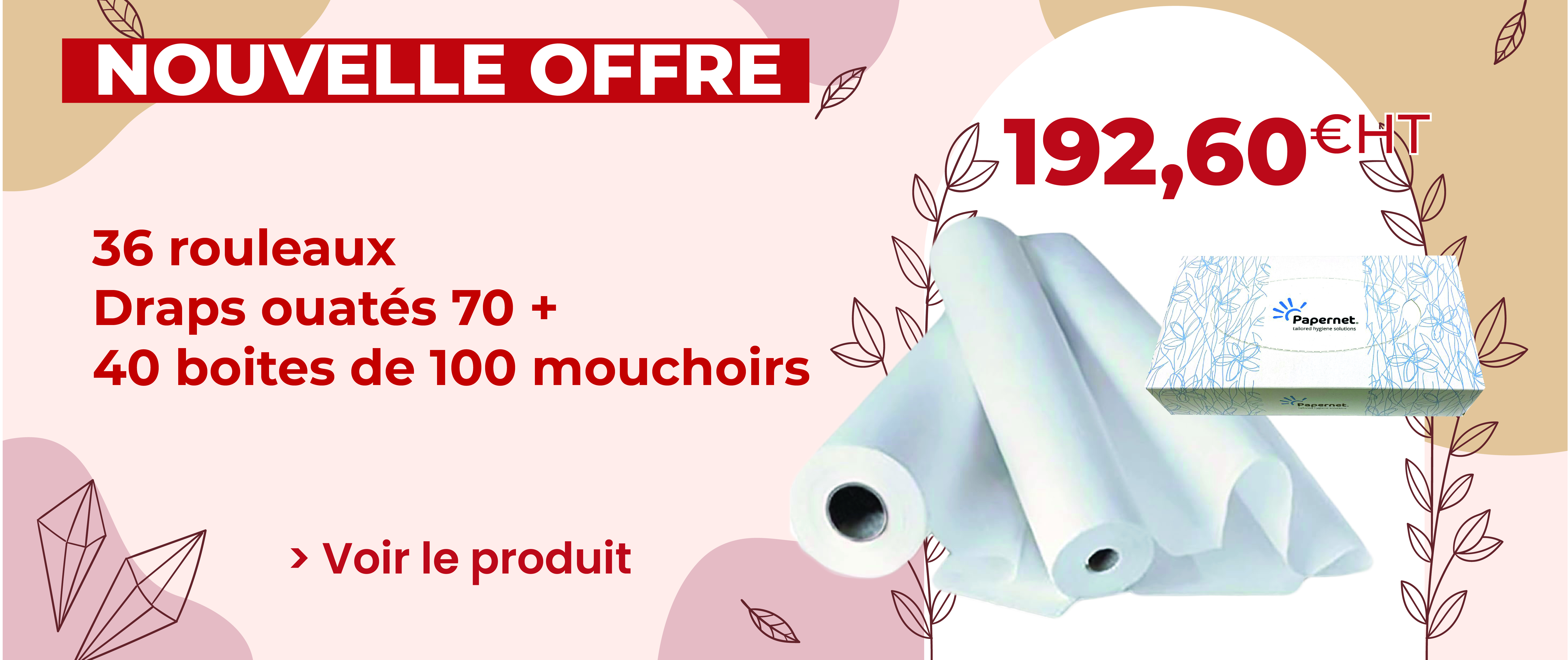Offre draps mouchoirs